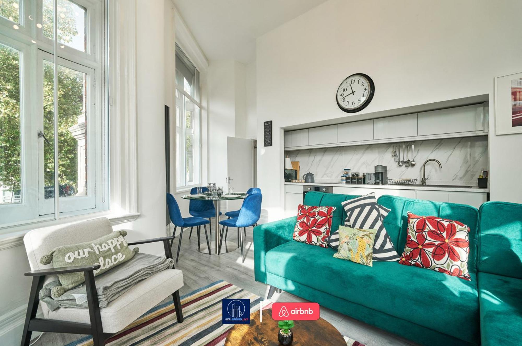 Last-Minute Specials L Sleeps Up To 4 Guests L One-Bedroom Apartment With King Bed And High Ceilings Near Camden By Live London Short Lets & Serviced Accommodation Buitenkant foto