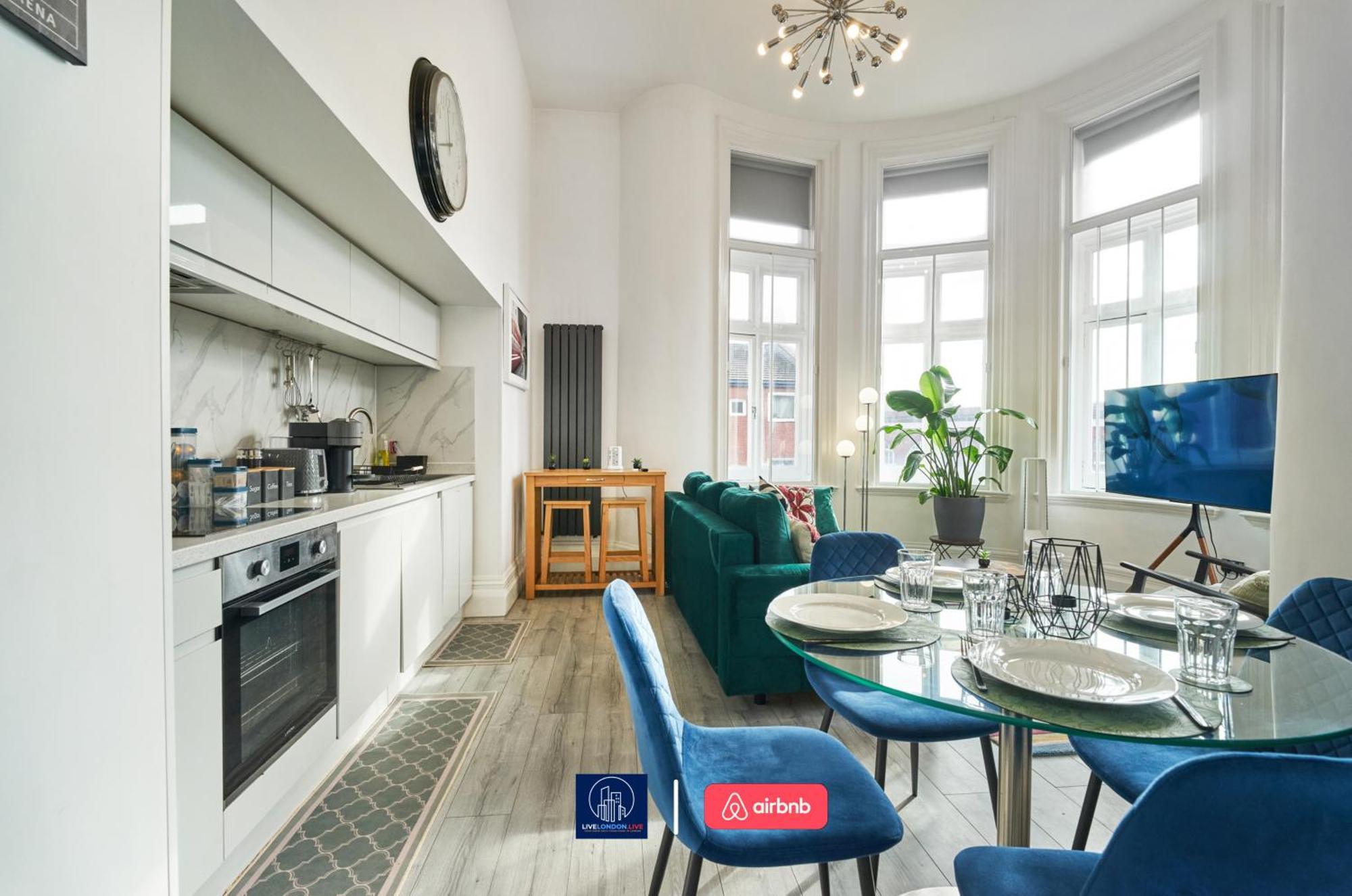 Last-Minute Specials L Sleeps Up To 4 Guests L One-Bedroom Apartment With King Bed And High Ceilings Near Camden By Live London Short Lets & Serviced Accommodation Buitenkant foto