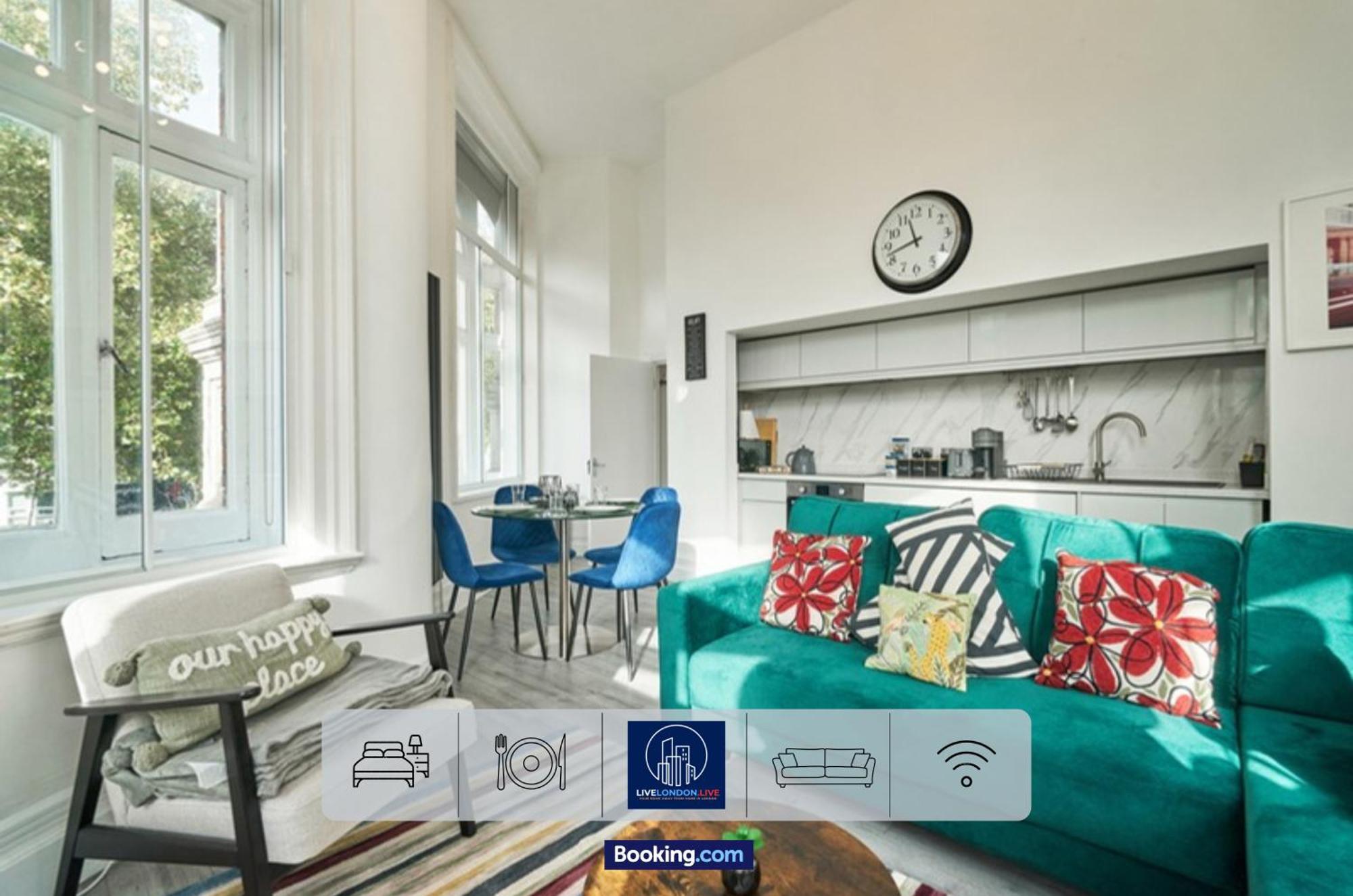 Last-Minute Specials L Sleeps Up To 4 Guests L One-Bedroom Apartment With King Bed And High Ceilings Near Camden By Live London Short Lets & Serviced Accommodation Buitenkant foto