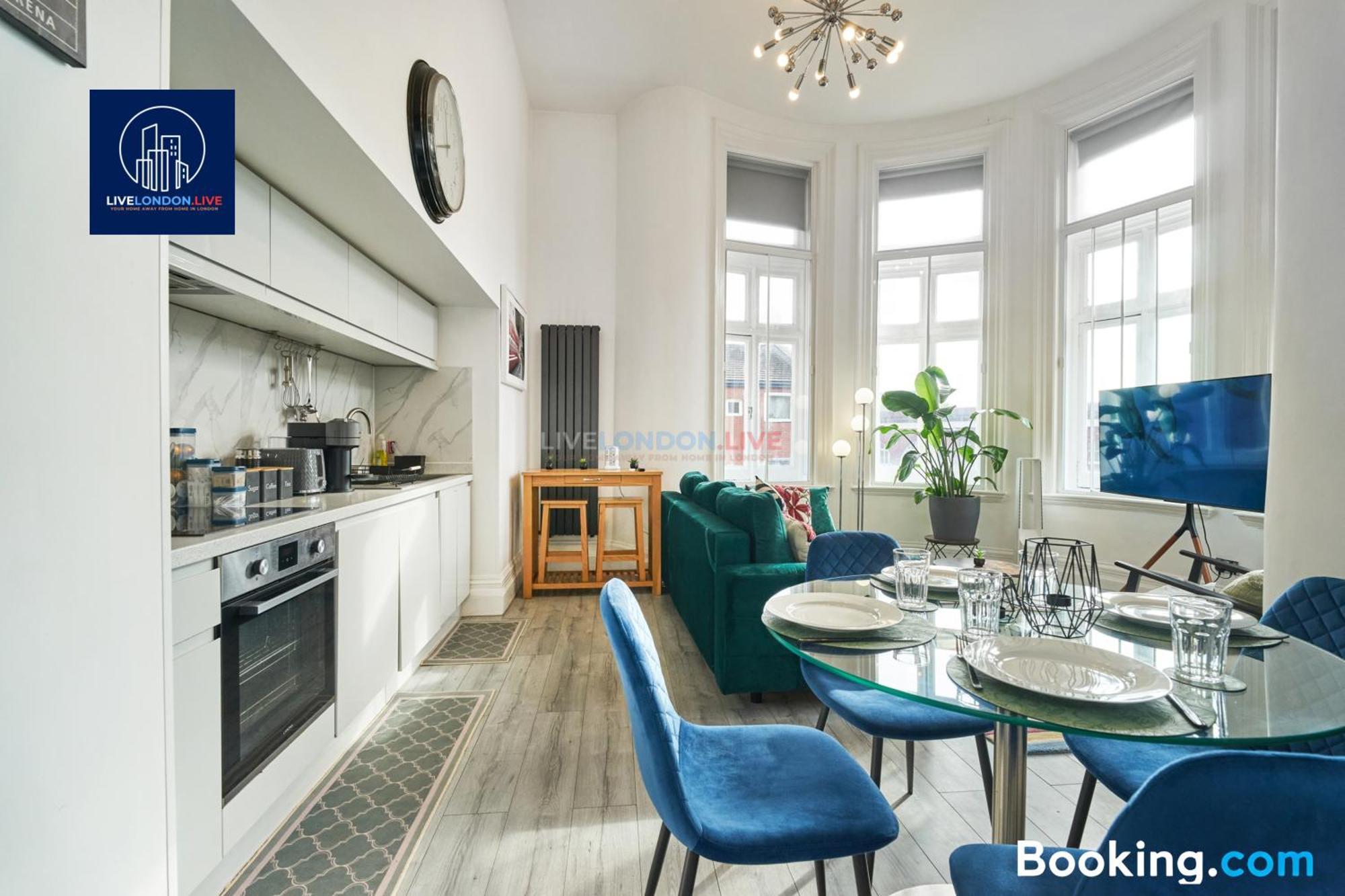 Last-Minute Specials L Sleeps Up To 4 Guests L One-Bedroom Apartment With King Bed And High Ceilings Near Camden By Live London Short Lets & Serviced Accommodation Buitenkant foto